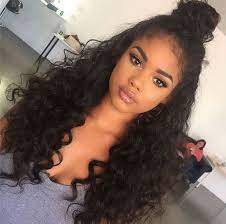 Pin By No Longer In Use On Half Bun Loose Hairstyles Curly Hair Styles Curly Hair Styles Naturally