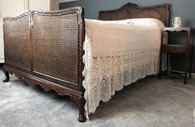 Enjoy the rich elegance of our wood panel beds. Antique Mahogany King Size Cane Bed Frame Including Bed Base Vono Frame Superb La348133 Loveantiques Com