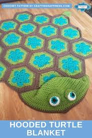Sea turtle crochet patterns are just beautiful. 2in1 Turtle Hooded Blanket Crochet Pattern Crafting Happiness