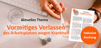 Unterschreibt der arbeitnehmer, ohne zuvor an die sicherung seiner ansprüche gedacht zu haben, riskiert er den vollständigen verlust. Vorzeitiges Verlassen Des Arbeitsplatzes Wegen Krankheit Inkl Aushang