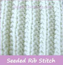 Adding ribbing to a knitted garment adds more stretch. Seeded Rib Stitch Lovely Textured Pattern