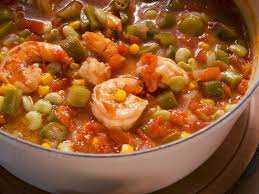 Kardea S Okra Soup With Shrimp Recipe Food Network Recipes Shrimp Soup Recipes Farmhouse Rules Recipes