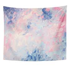 Kitten tapestry cute cat sleeping tulips print wall hanging decor. Tompop Tapestry Abstract Gouache Painting Dreamy Elegant And Cheerful Light Pink Blue Pastel Cute Home Decor Wall Hanging For Living Room Bedroom Dorm 50x60 Inches Buy Online In Guyana At Guyana Desertcart Com Productid