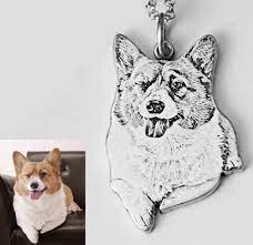 Personalized pet photo dog cat memorial keepsake silver plated necklace. Amazon Com Sterling Silver Dog And Cat Photo Necklace Personalized Pet Photo Pendant Custom Portrait Charm Birthday Gift Mothers Day Present Handmade
