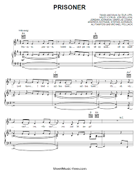 Dua lipa & miley cyrus] strung out on a feeling, my hands are tied your face on my ceiling, i fantasize. Prisoner Sheet Music Miley Cyrus Ft Dua Lipa Sheetmusic Free Com