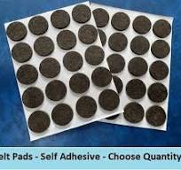 50 x Felt Pads For Floor Protection Furniture Chair Feet Noise Reduction  Buffer