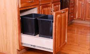The homedepot.com will allow you to place the order for whatever the trash cans lift out and can be easily emptied. 18 Homemade Trash Can Cabinet Plans You Can Diy Easily