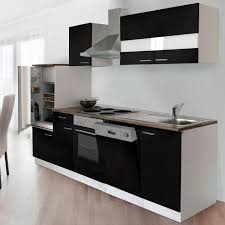 Respekta Kuchenzeile Kb280ws 280 Cm Schwarz Weiss Kaufen Bei Obi