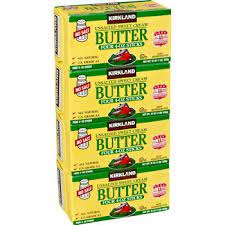 Kirkland Signature Unsalted Sweet Cream Butter Quarters 1 Lb 4 Ct Butter Cream Mexican Food Recipes Grocery Supplies
