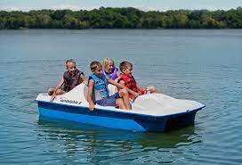 Have a close look on the photos to have right idea of condition. Sun Dolphin 5 Seater Pedal Boat Sun Dolphin Boats