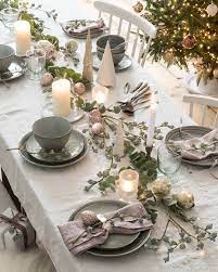 21 Christmas Tables That Prove There S More To Life Than Red Green And Gold Pretty Christmas Decorations Christmas Table Decorations Christmas Decorations Bedroom