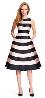 Striped Mikado Midi Dress With V Back African Fashion Dresses Dresses Fashion Dresses