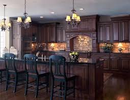 Stone Backsplash Pictures Ii Dark Kitchen Cabinets Stone Backsplash Kitchen Dark Wood Kitchens