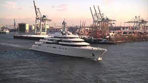 M/y eclipse is a superyacht built by blohm+voss of hamburg, germany, the fourth longest afloat. Abramowitsch Yacht Eclipse Verlasst Hamburg Youtube