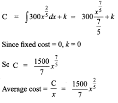 The average total cost formula shows the cost per unit of the quantity produced and is calculated by taking two figures where the first one is total production cost and the second one is the quantity produced in numbers and then the total cost of production is divided by the total quantity produced in numbers. The Marginal Cost Function Is Mc 300 X 2 5 And Fixed Cost Is Zero Find Out The Total Cost And Average Cost Functions Sarthaks Econnect Largest Online Education Community