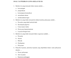 Soal Pilihan Ganda Humas Dan Keprotokolan Beserta Jawabannya Soal Dan Jawaban