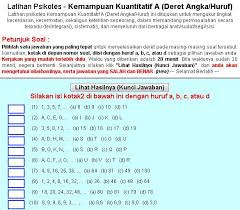 Contoh soal psikotes matematika beserta jawabannya. Contoh Soal Psikotes Online Pkss