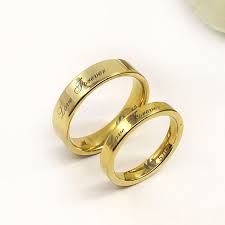 18k Gold Plating Love Forever Promise Rings For Couples In Tungsten Couple Rings Matching Couple Rings Promise Rings For Couples