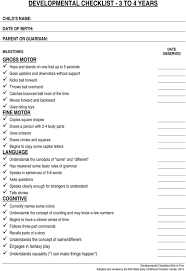 Developmental Checklists Birth To Five Pdf Free Download