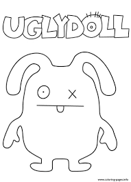 Ugly doll cartoon black and white. Ugly Dolls Movie Coloring Pages Printable