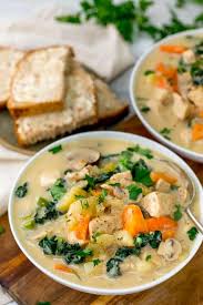 Creamy chicken & mushroom soup (dairy free & paleo)allergy free alaska. Creamy Chicken And Vegetable Soup Nicky S Kitchen Sanctuary