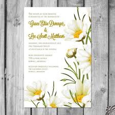 Daisy Wedding Invitation Set Etsy Daisy Wedding Invitations Daisy Wedding Theme Daisy Invitations