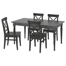 Chaises table ikea à manger luxe salle 0vonw8mn. Ingatorp Ingolf Table Et 4 Chaises Noir Brun Noir Ikea