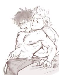 Hi, its been a while since I posted here so here is the full image of Deku  and Mirio using his quirk in creative ways ;) – @lovingpillows on Tumblr