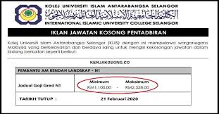 Check spelling or type a new query. Jawatan Kosong Kolej Universiti Islam Antarabangsa Selangor Kuis