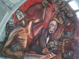 File Mural De Don Jose Clemente Orozco En Palacio De Gobierno Del Estado De Jalisco Jpg Wikimedia Commons