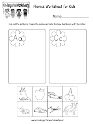 Fun to complete, important skills to learn! Free Printable Phonics Worksheet For Kids
