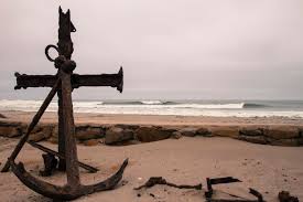 It is surrounded on three sides by the namib desert, and by towering golden dunes that plunge dramatically into the deep blue sea. Alone A Trek To Namibia S Skeleton Coast Surfline