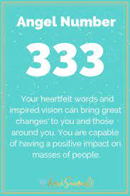 Angel Number 333 Repeatedly Seeing The Number 333 Isn T A Random Coincidence It S Your Angels And Spirit Gu Angel Number Meanings Angel Numbers Number 333