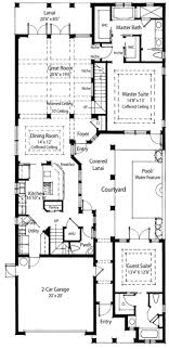 Plan 33032zr Energy Saving Courtyard House Plan Courtyard House Plans Pool House Plans Two Story House Plans