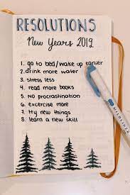 New Year S Resolution Bullet Journal Goal Setting Bullet Journal Writing Bullet Journal Mood