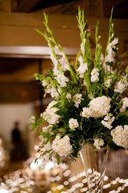 Large White Gladiolus And Hydrangea Centerpieces Flower Centerpieces Wedding Gladiolus Centerpiece Hydrangea Centerpiece