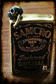 Custom Zippo Samcro Soa Sons Of Anarchy By Scp Custom Zippo Zippo Lighter Custom Lighters