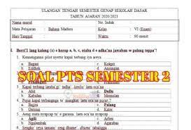 Soal dan kunci jawaban sbo tv surabaya hari ini kelas 2 sd jumat 28 agustus 2020. Soal Uts Pts Bahasa Madura Kelas 6 Semester 2 Dan Kunci Jawaban Pendidikanterkini