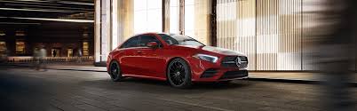 A trio of circular air vents adds decorative flair to the center stack. A Class Sedan Mercedes Benz Usa