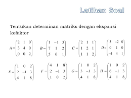 Jadi, anda lebih memahami rumus invers dari matriks 3×3. Determinan Matriks Ordo 3 3 Ppt Download