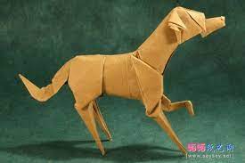 jasonku设计的狗狗evie手工折纸图谱教程完成效果图 origami instructions origami
