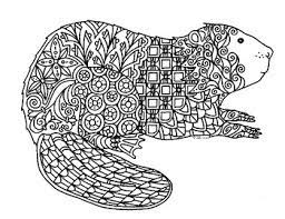 Beaver coloring pages are a good way for kids to develop their habit of coloring and painting, introduce them new colors, improve the creativity and motor skills. Beaver Zentangle Coloring Page By Pamela Kennedy Tpt