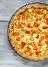 Savory Butternut Squash Pie With Caramelized Onion And Feta Recipe Butternut Squash Pie Squash Pie Recipes Savory Pie