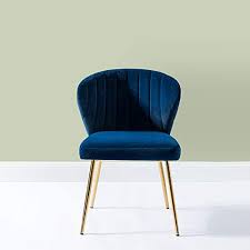 Fans of experimental design, danish designers stine gam and italian architect. Glam Velvet Side Chair With Gold Metal Legs For Bedroom Dining Roome Beauty Room Navy Blue Buy Online In Austria At Desertcart At Productid 206275827