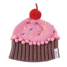 Frosted Knitted Toques Cupcake Hats Novelty Hats Crochet