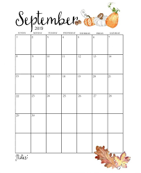Cute 2019 Monthly Calendar September Calendar Calendar Printables Free Printable Calendar Templates