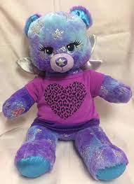 Build A Bear Magical Star Brights Blue Purple Teddy Light Up With Star Sound Euc Teddy Bear Stuffed Animal Build A Bear Baby Stuffed Animals