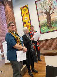 Congratulations to Rev. Tracy Glaser-Bacon (left)