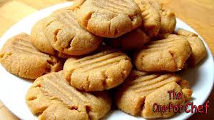 3 Ingredient Peanut Butter Cookies One Pot Chef Youtube Peanut Butter Cookies Peanut Butter Cookie Recipe One Pot Chef