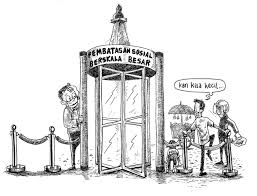 Karikatur Penerapan Psbb Dki Jakarta Republika Online
